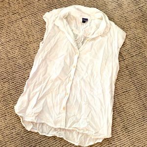 White Patagonia cotton top
